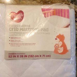 NWT Parents Choice Crib Mattress Pad